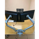 Dual LCD Monitor Desk Mount Stand Fully Adjustable fits 2 Two Screen up to 27" (PRE-OWNED)