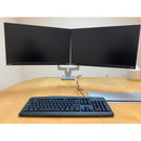 Dual LCD Monitor Desk Mount Stand Fully Adjustable fits 2 Two Screen up to 27" (PRE-OWNED)