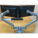 Dual LCD Monitor Desk Mount Stand Fully Adjustable fits 2 Two Screen up to 27" (PRE-OWNED)
