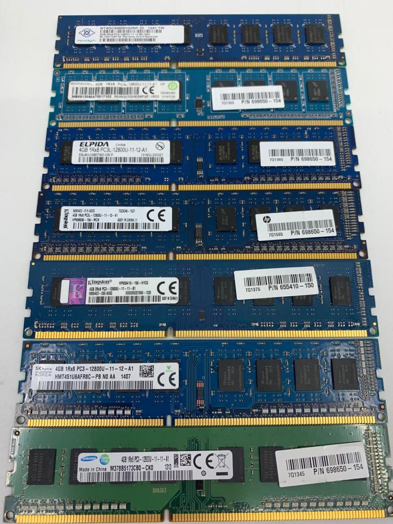 Memory RAM-Mixed Brand 4GB DDR3-12800U Desktop